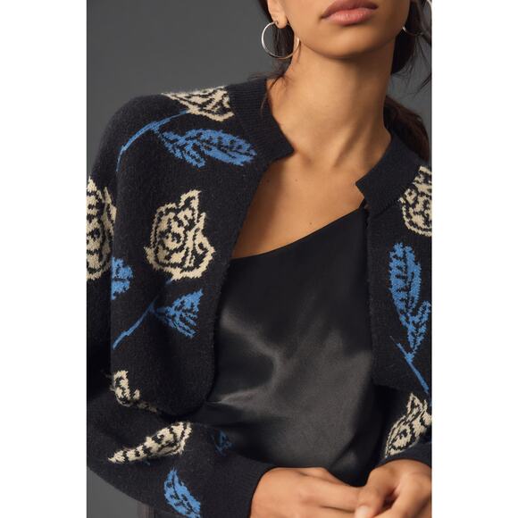 Anthropologie X Maeve Printed Knit Shrug Multicolor One Size NWT - Picture 4 of 10